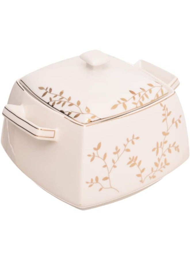 فتحى محمود طقم عشاء بورسلين حراري 33 قطعه ماركه روزا فتحي محمود-موديل الشجرة - Image 3